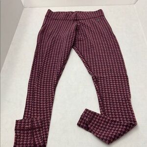 Smartwool Burgundy Houndstooth Leggings